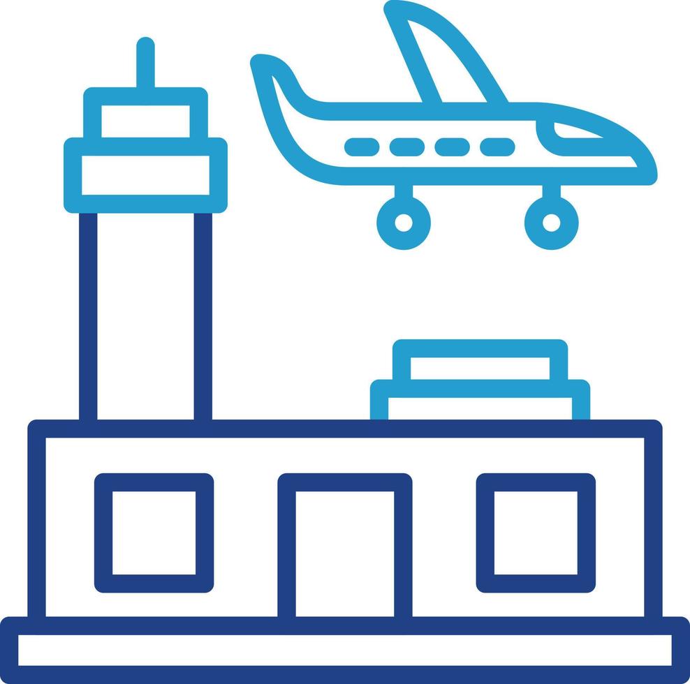 conception d'icône de vecteur d'aéroport