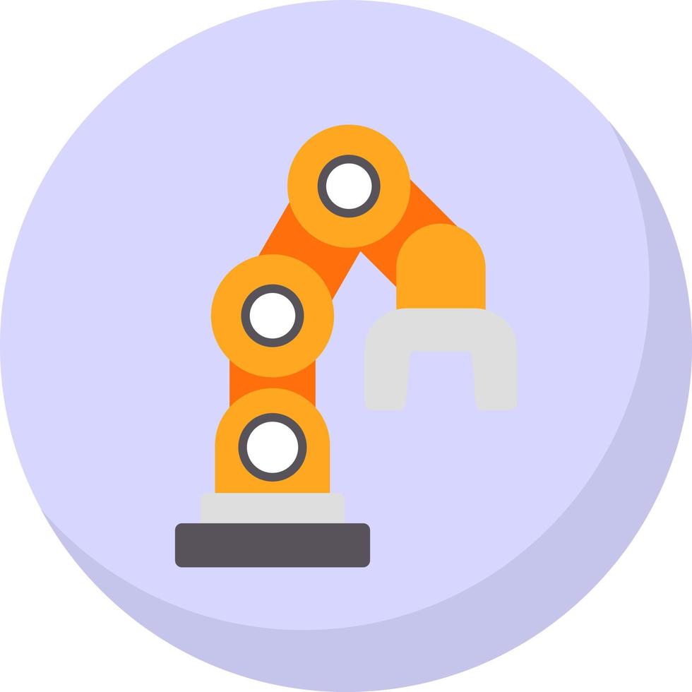 conception d'icône de vecteur de bras de robot