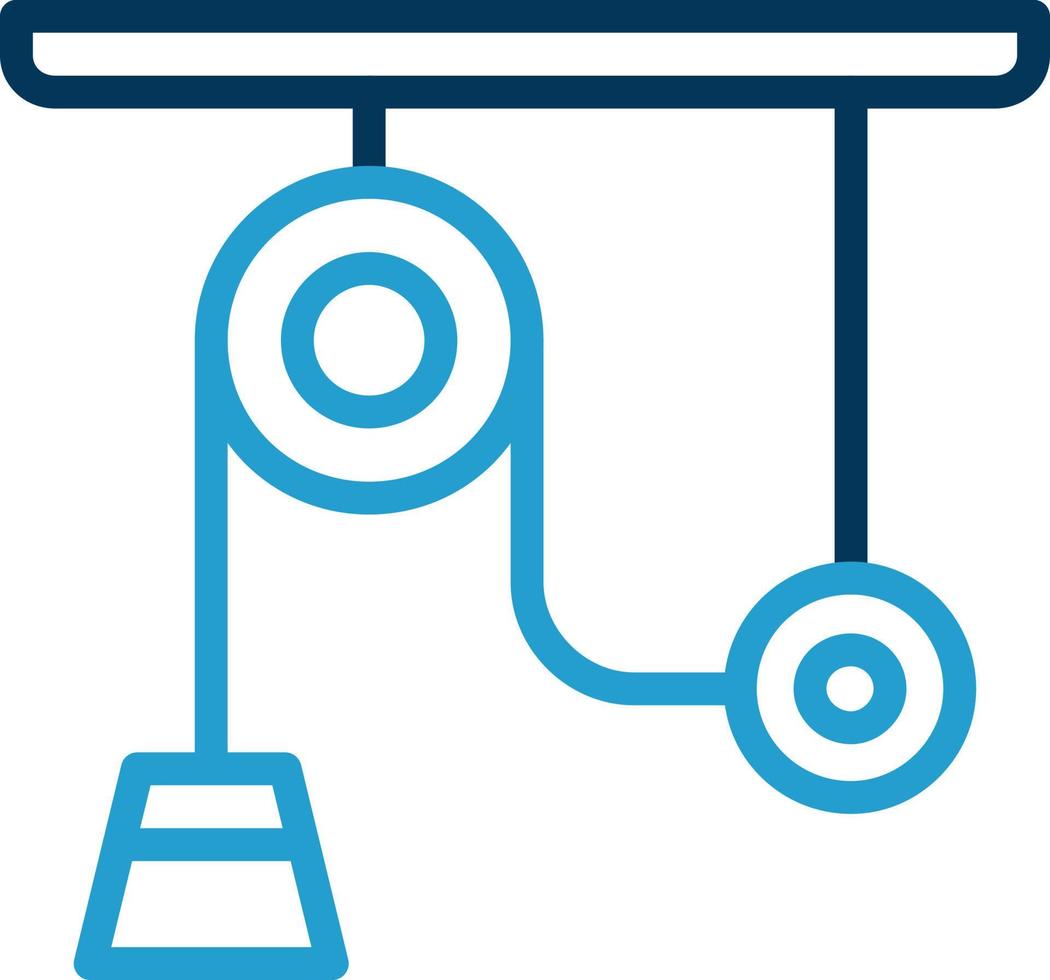 conception d'icône de vecteur de poulie