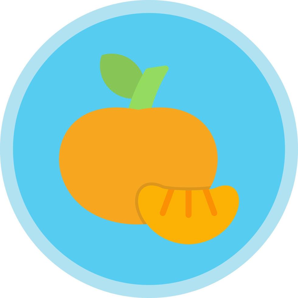 conception d'icône de vecteur de mandarine