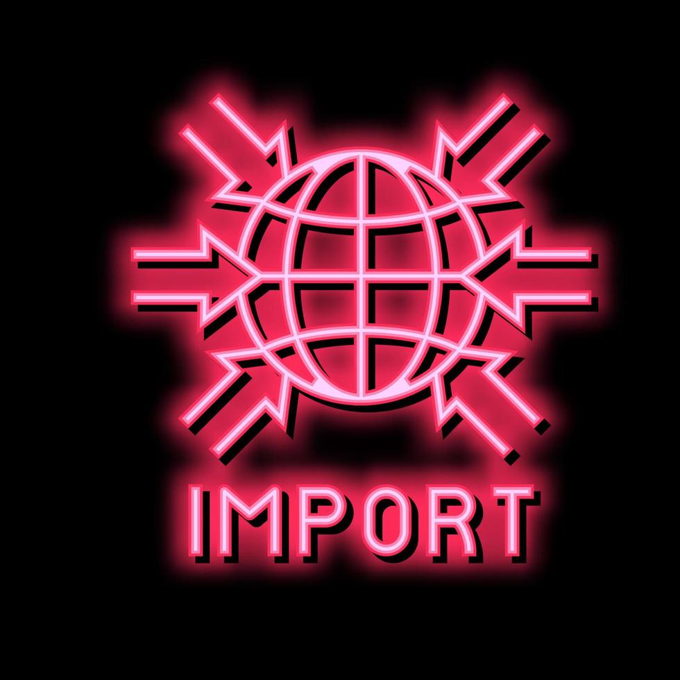 illustration plate de vecteur d'icône de couleur de transport d'importation
