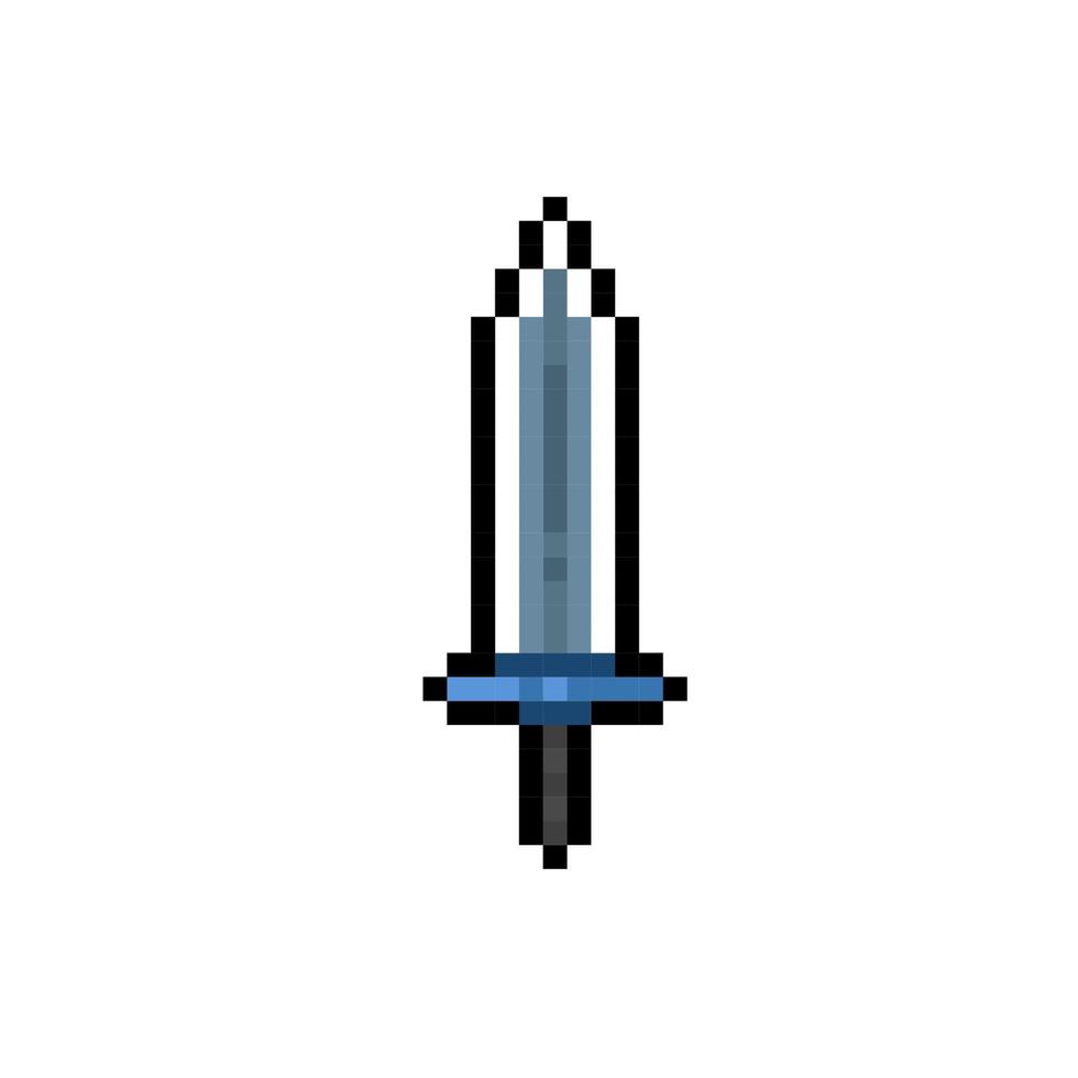 le fer épée dans pixel art style vecteur