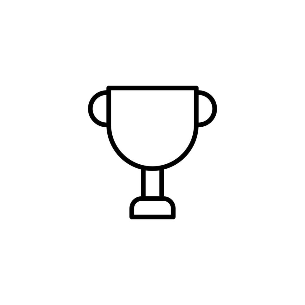 trophée icône avec contour style vecteur
