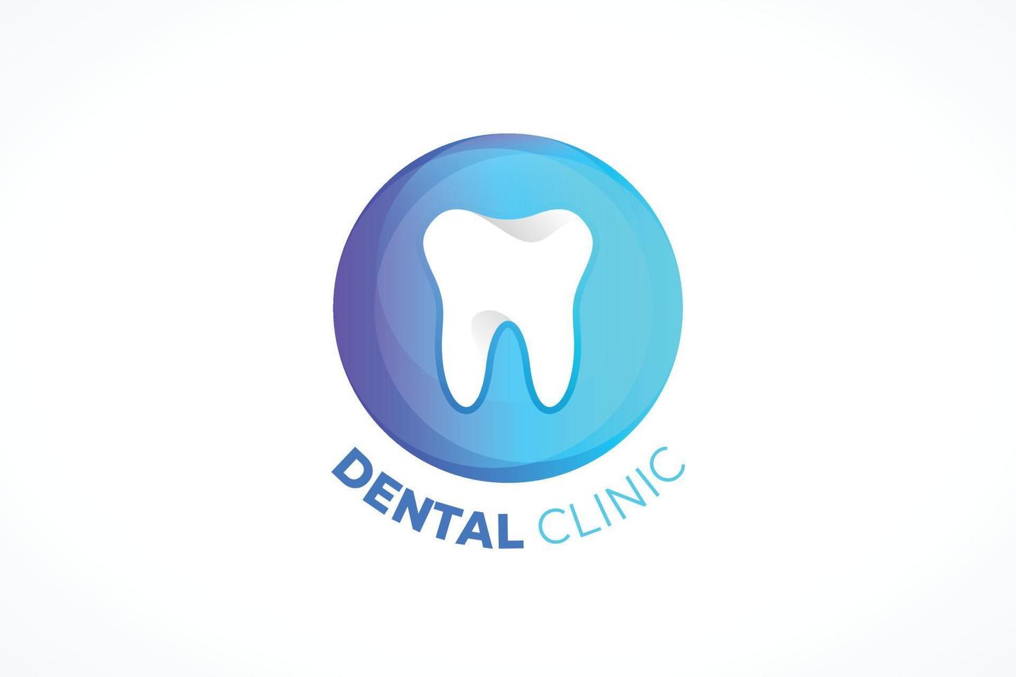 création de logo de soins dentaires vecteur