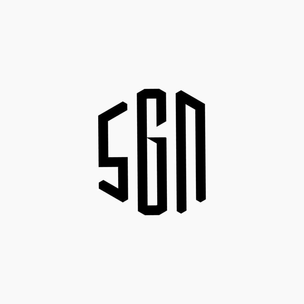 sgn monogramme logo conception avec une moderne concept est adapté pour votre entreprise vecteur