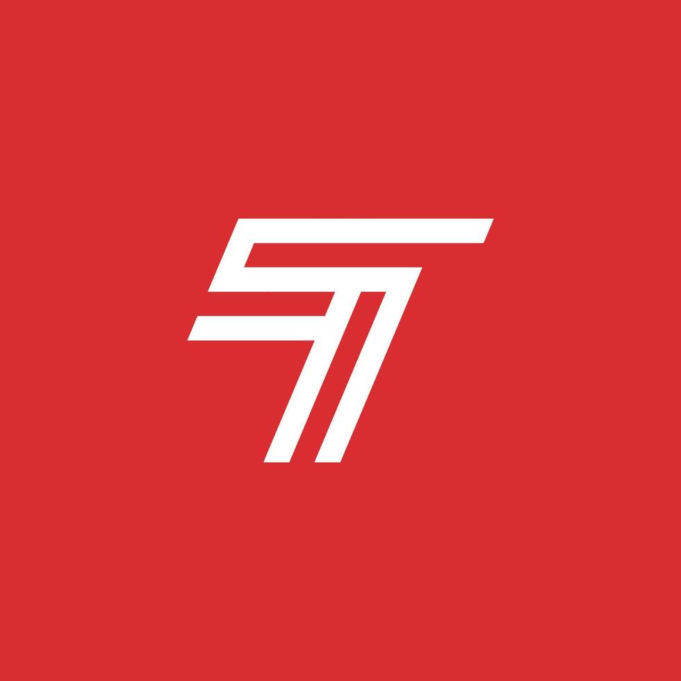 sn lettre logo conception vecteur dans rouge et blanc couleurs