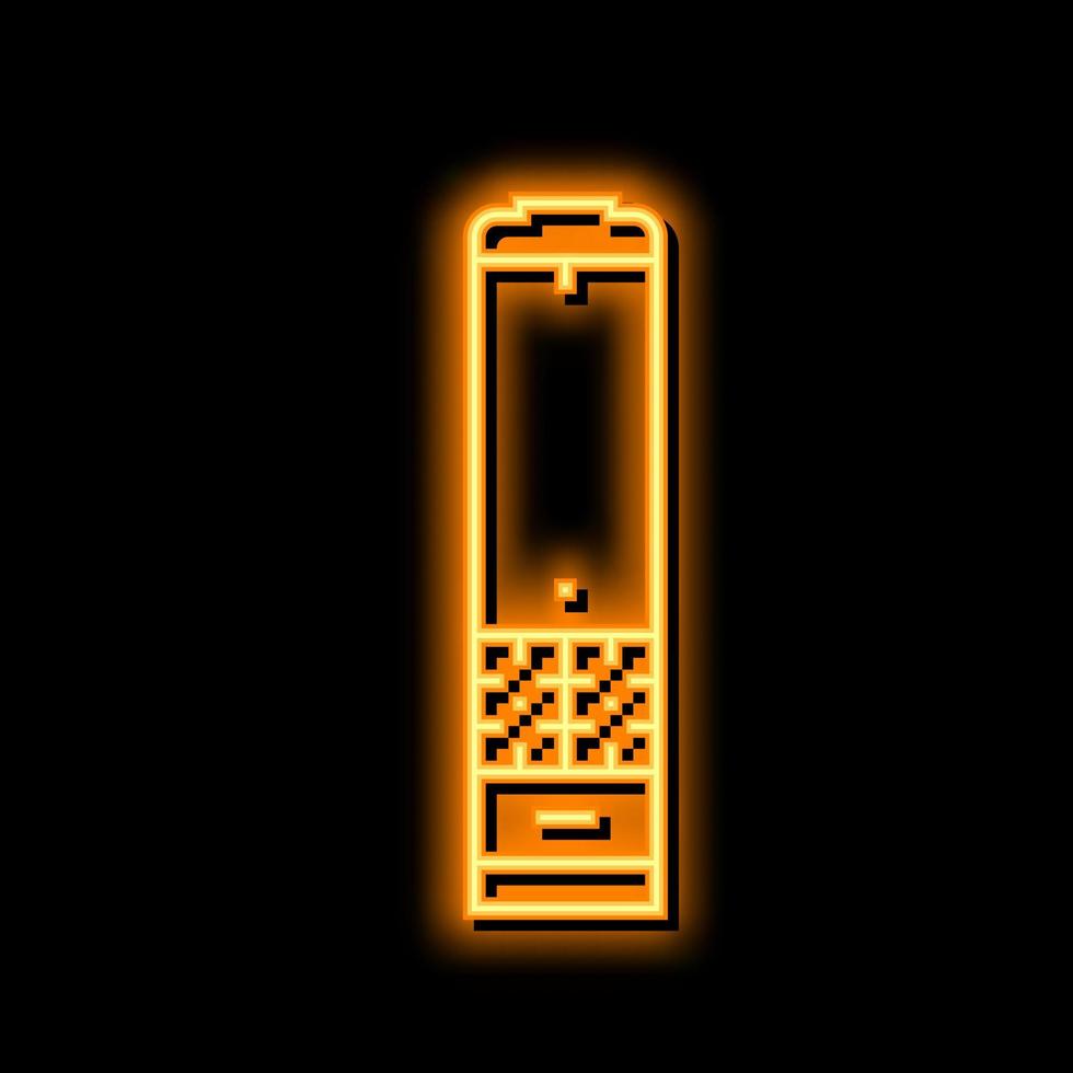 électrique moulin néon lueur icône illustration vecteur