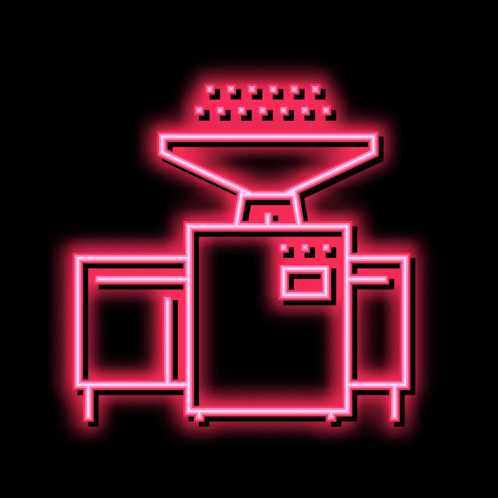 vannage machine néon lueur icône illustration vecteur