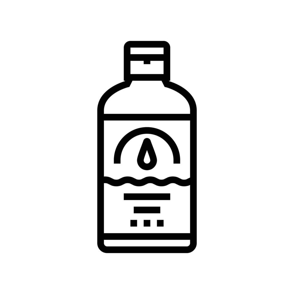 Lait crème cosmétique ligne icône vecteur illustration