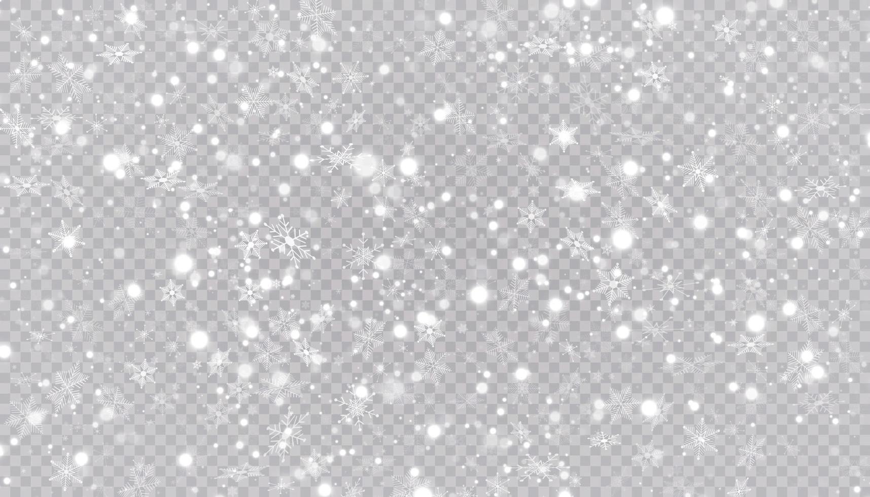 neige blanche vole fond. flocons de neige de Noël. illustration de fond hiver blizzard. vecteur