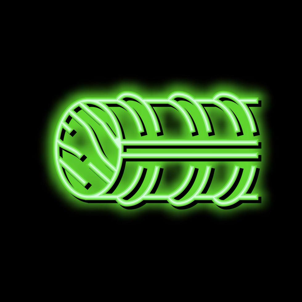basalte armature néon lueur icône illustration vecteur