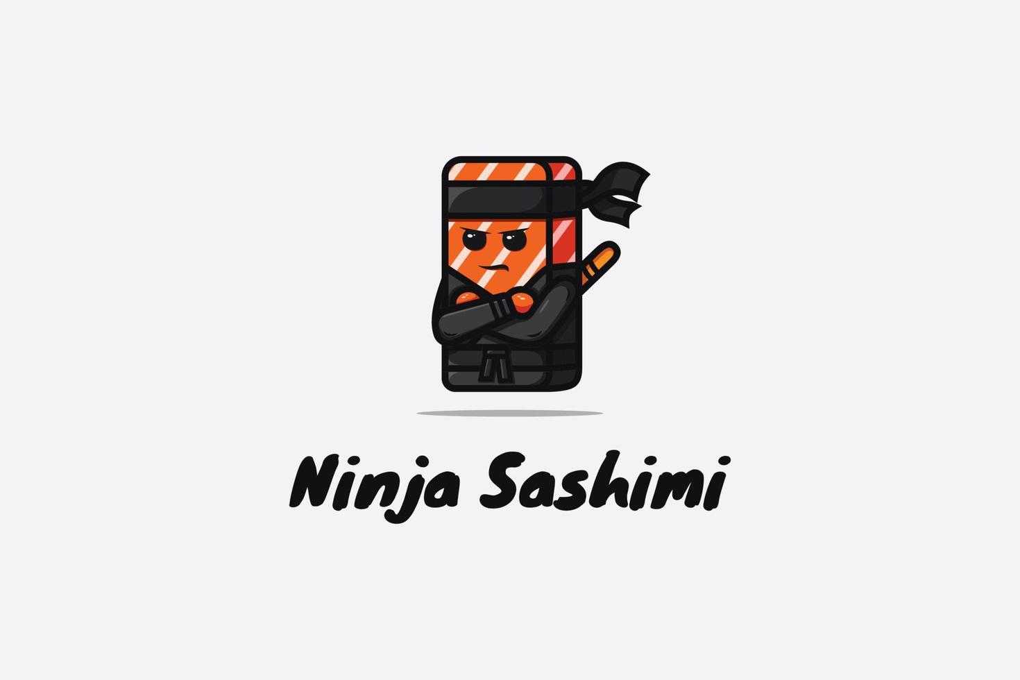 ninja sashimi personnage vecteur