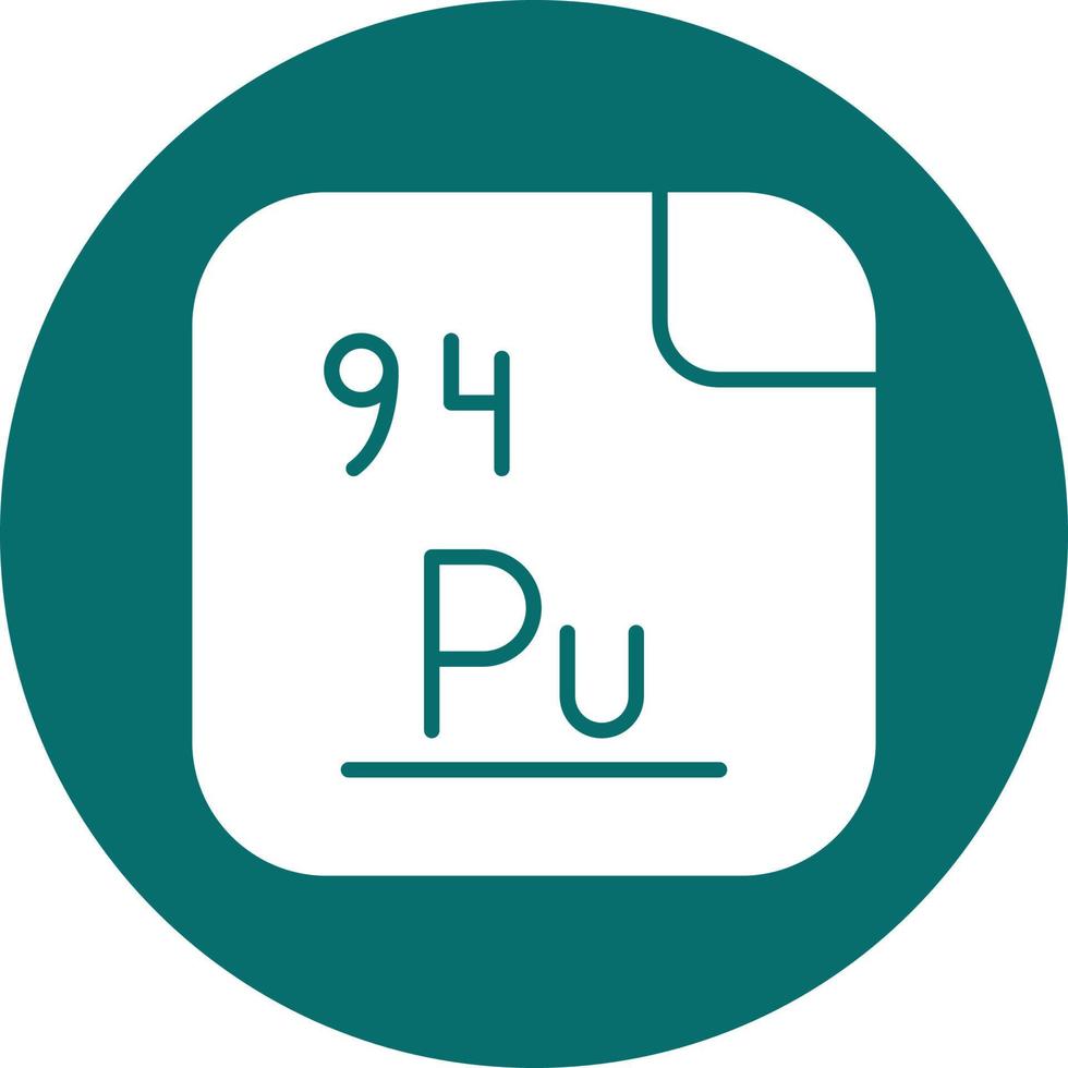 plutonium vecteur icône