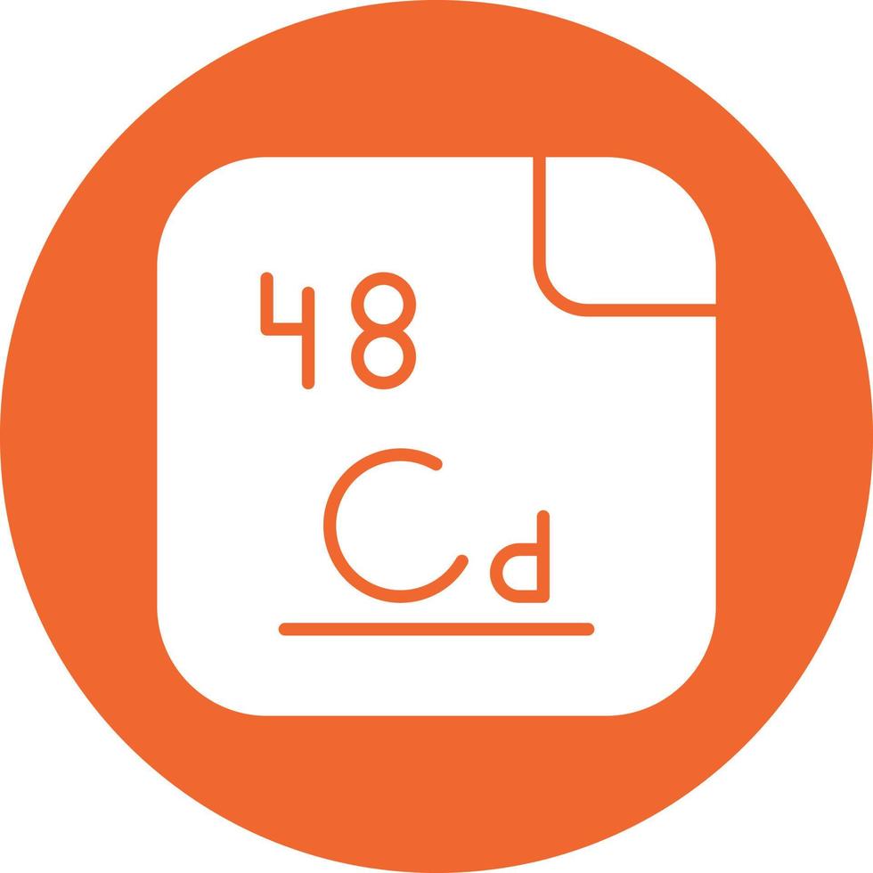 cadmium vecteur icône