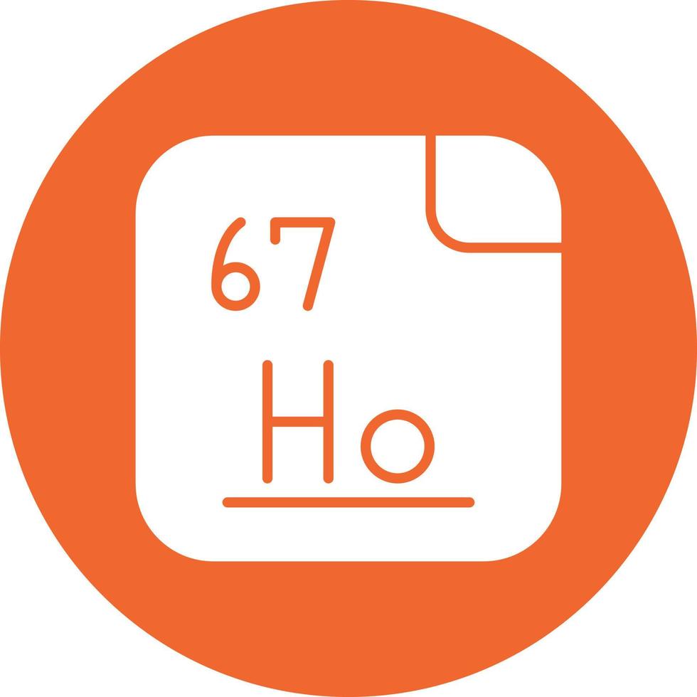 holmium vecteur icône