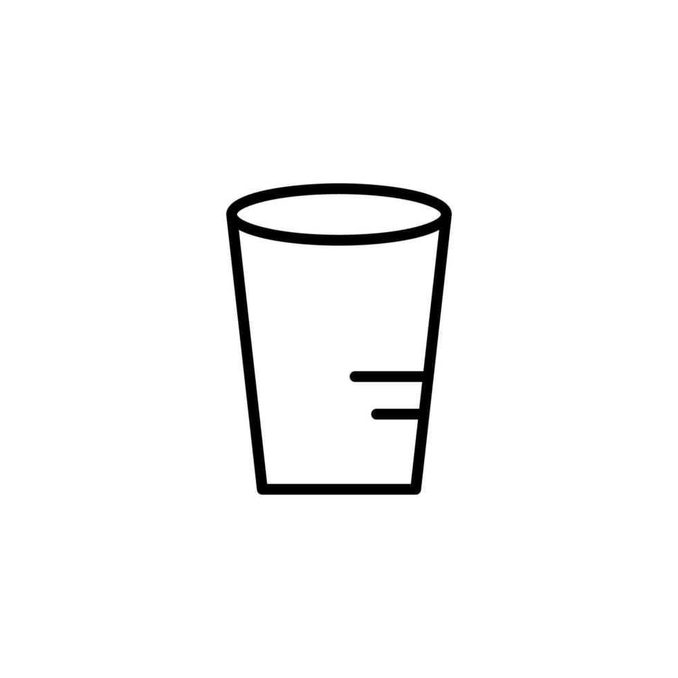 boisson icône avec contour style vecteur