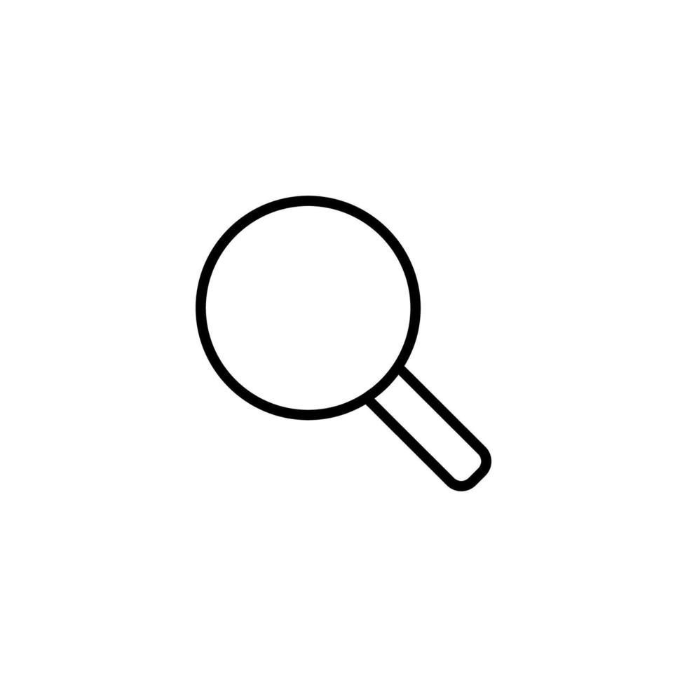 icône de recherche avec style de contour vecteur