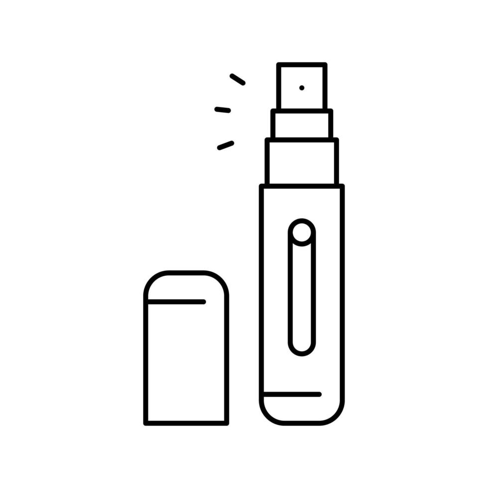 atomiseur parfum ligne icône vecteur illustration