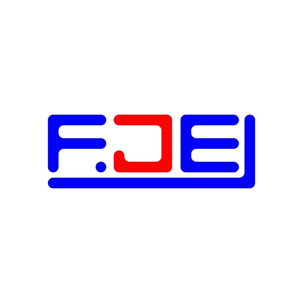 fje lettre logo Créatif conception avec vecteur graphique, fje Facile et moderne logo.