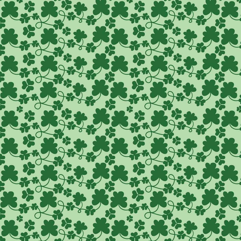 main tiré charmant cœurs style, chanceux trèfle, trèfle st. patricks jour, trèfle irlandais, quatre feuille linéaire vacances symbole, floral, décoratif répéter et sans couture motifs pour numérique impression vecteur