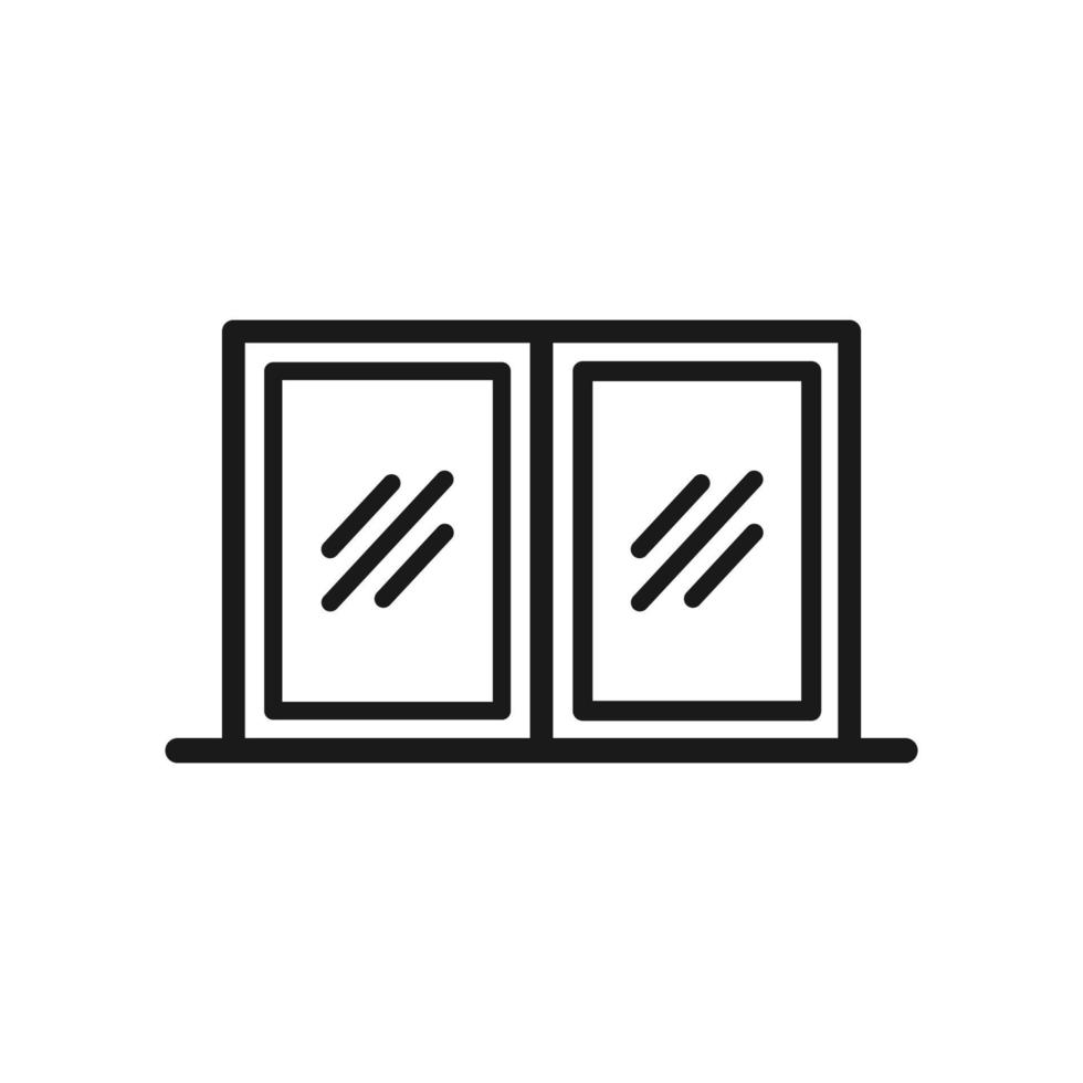 les fenêtres icône vecteur logo modèle