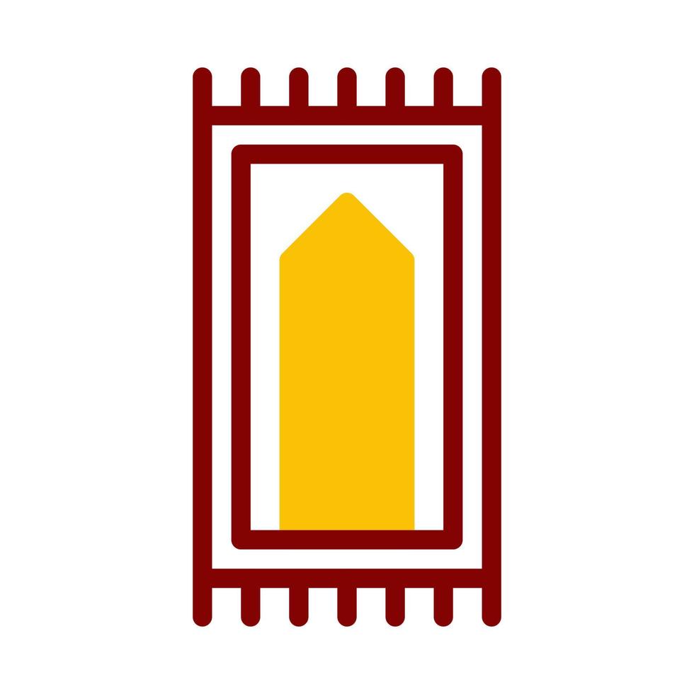 couverture icône bichromie rouge Jaune style Ramadan illustration vecteur élément et symbole parfait.