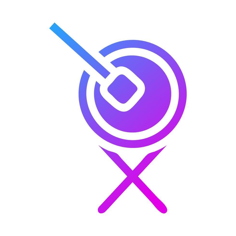 bedug tambour icône solide pente violet style Ramadan illustration vecteur élément et symbole parfait.