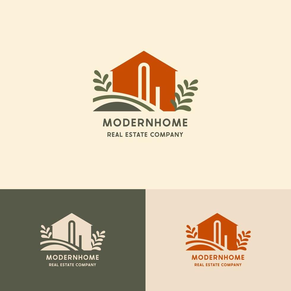 branché moderne réel biens logo. vecteur