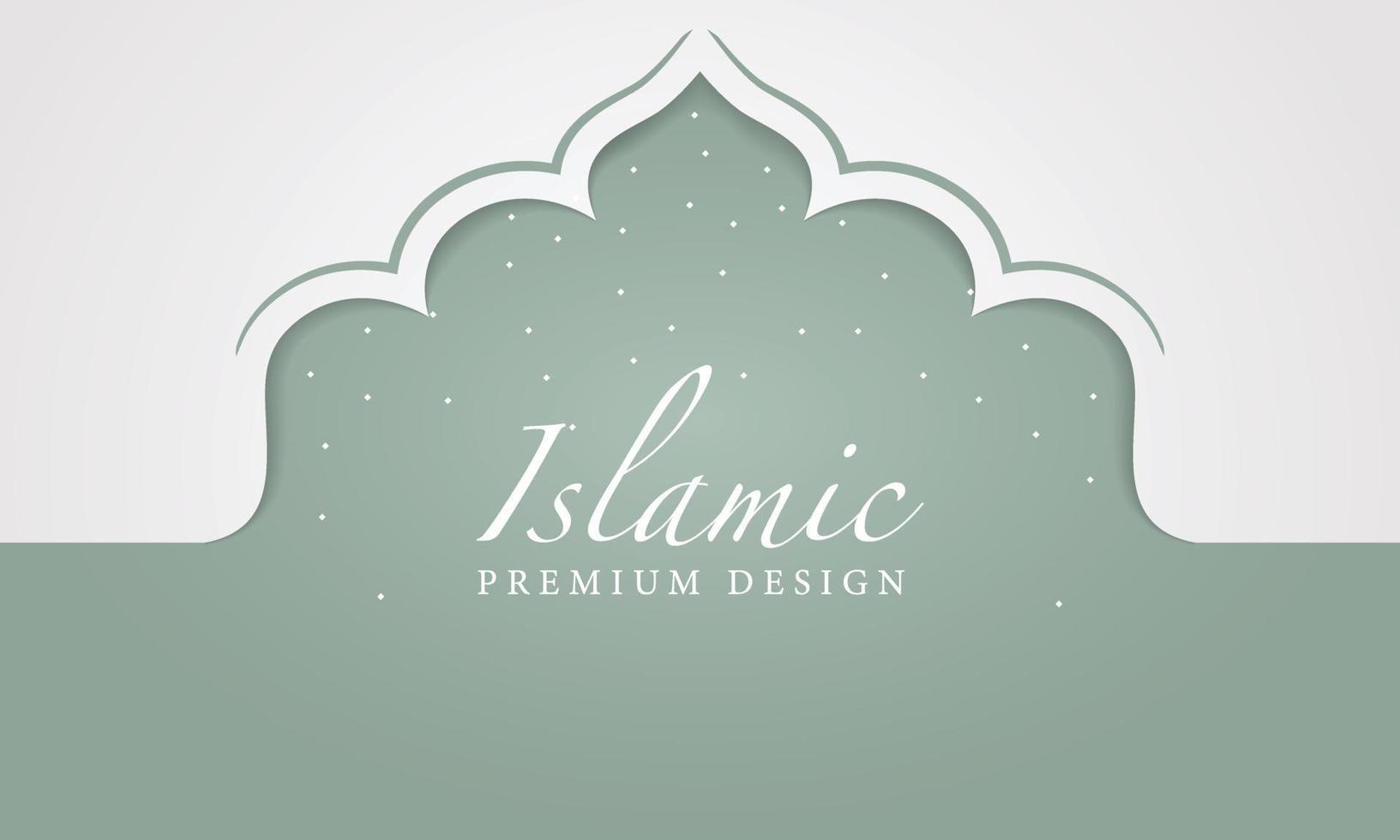 conception de fond islamique. carte de voeux, bannière, affiche. illustration vectorielle. vecteur