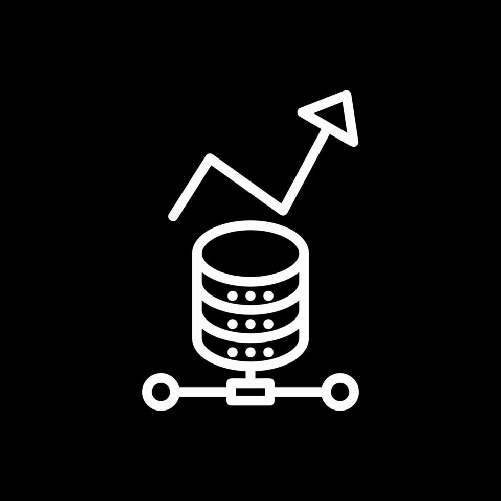 conception d'icônes vectorielles d'analyse de données vecteur