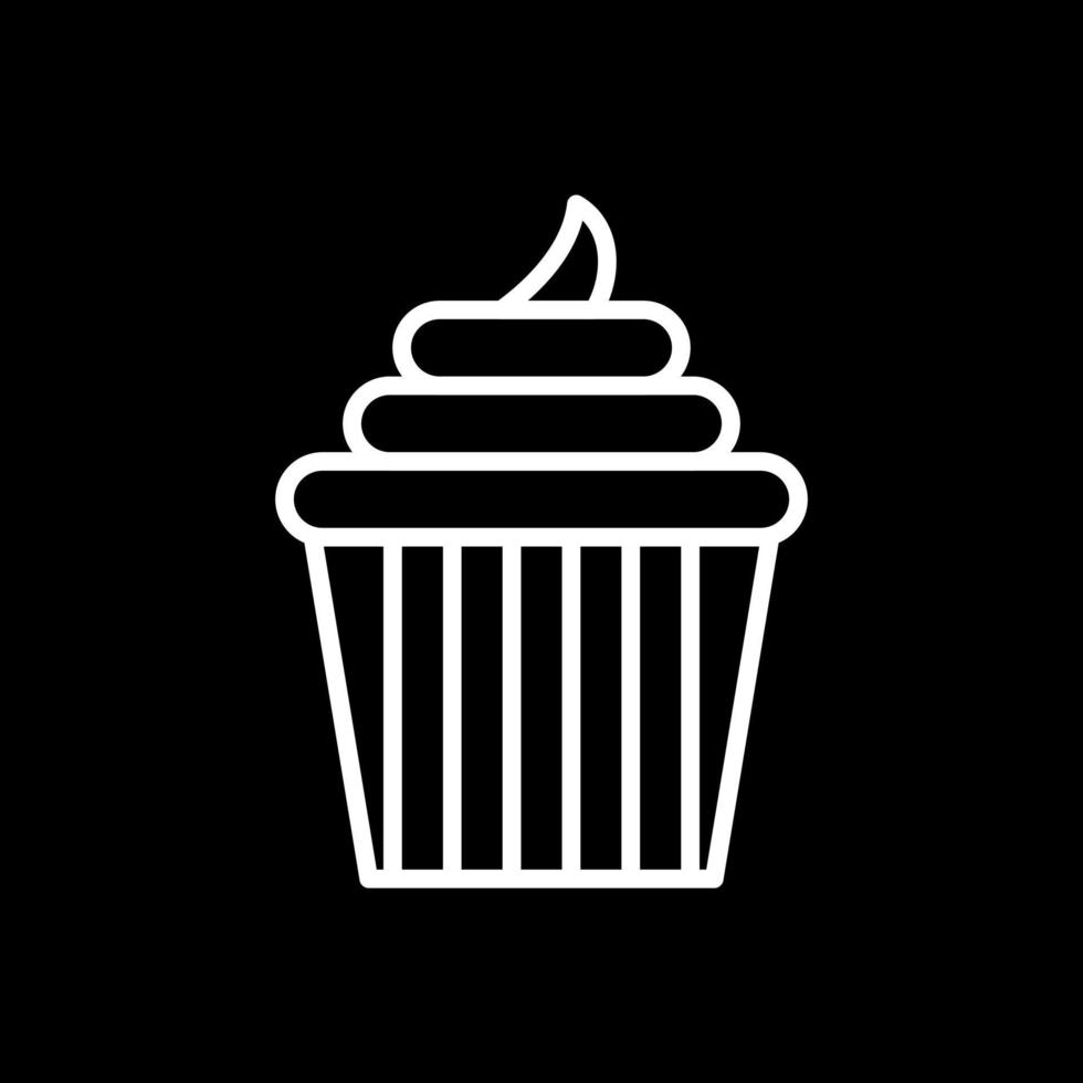 conception d'icône de vecteur de cupcake de mariage