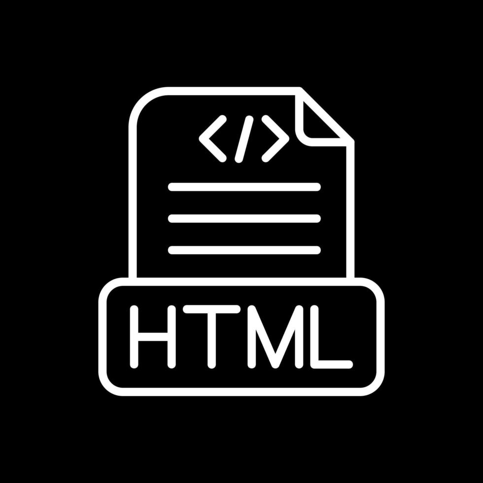 conception d'icône de vecteur de fichier html