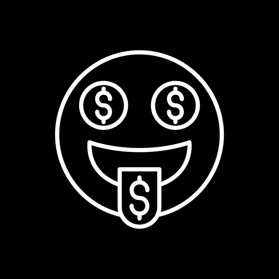 conception d'icône vectorielle visage argent-bouche vecteur