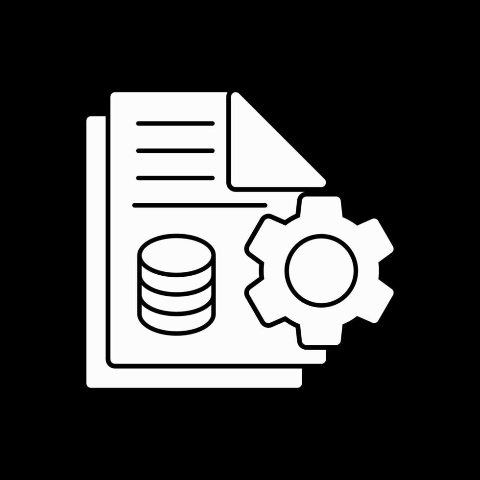 conception d'icône vectorielle de rapport de données vecteur