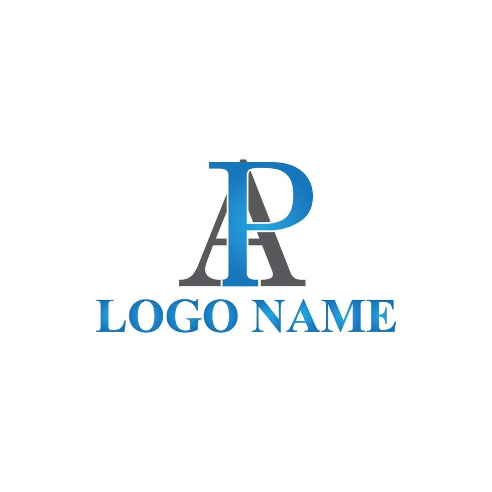 vecteur luxe lettre ap monogramme logo conception
