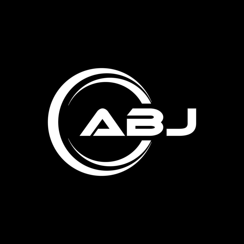 abj lettre logo conception dans illustration. vecteur logo, calligraphie dessins pour logo, affiche, invitation, etc.
