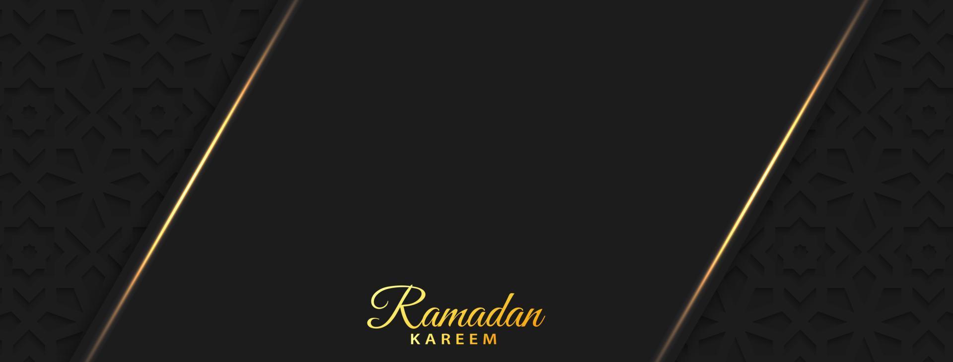 ramadhan mois. islamique salutation carte modèle sur foncé Contexte. Ramadan mois fête Contexte conception. vecteur illustration