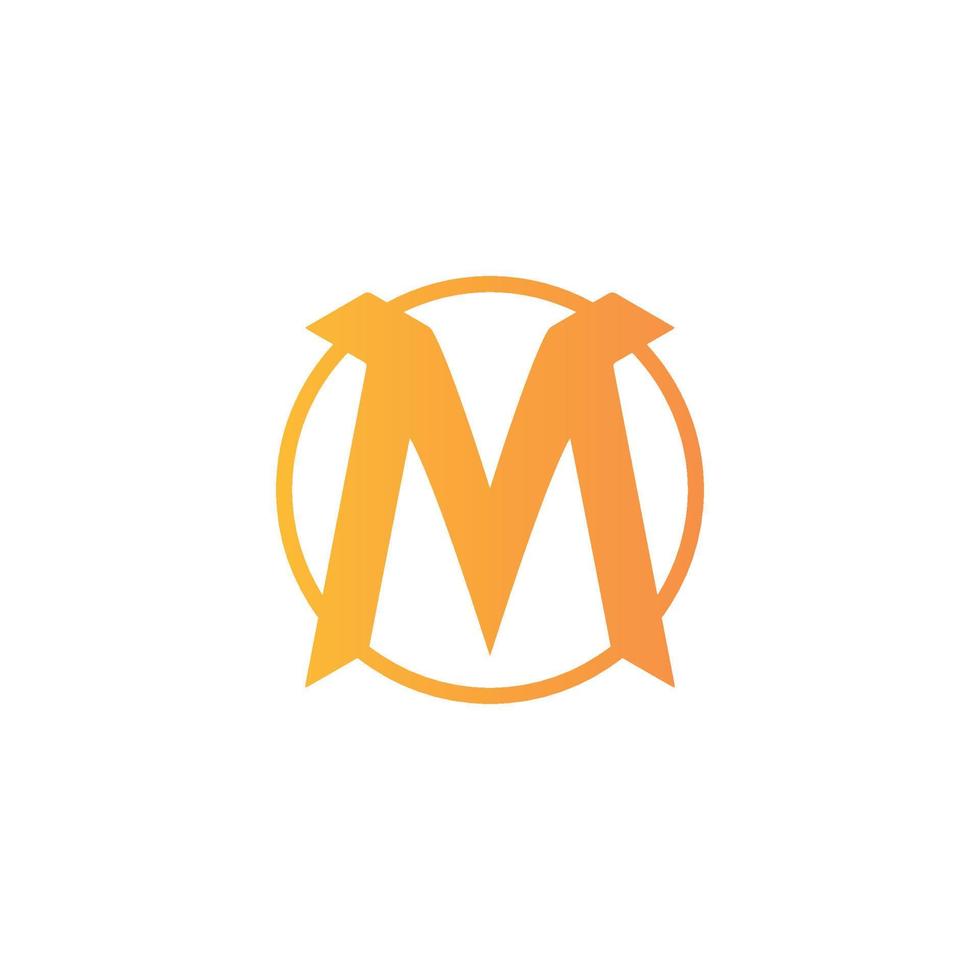 lettre m Jaune Couleur moderne logo m logo modèle vecteur moderne entreprise, abstrait lettre logo