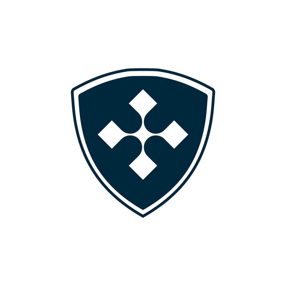 bouclier Royal logo génial famille crête symbole Puissance icône conception, graphique, minimaliste.logo vecteur
