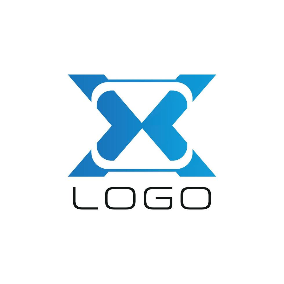 X logo une marque, symbole, conception, graphique, minimaliste.logo vecteur