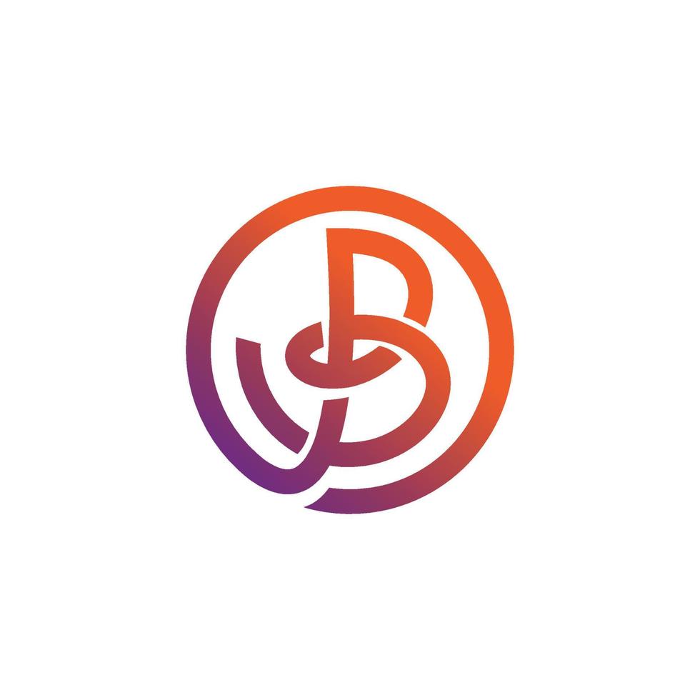 b fil logo marque, symbole, conception, graphique, minimaliste.logo vecteur