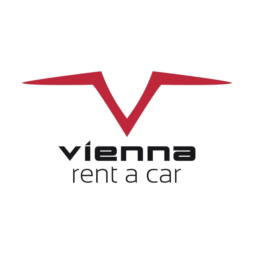 location une voiture marque, symbole, conception, graphique, minimaliste.logo vecteur