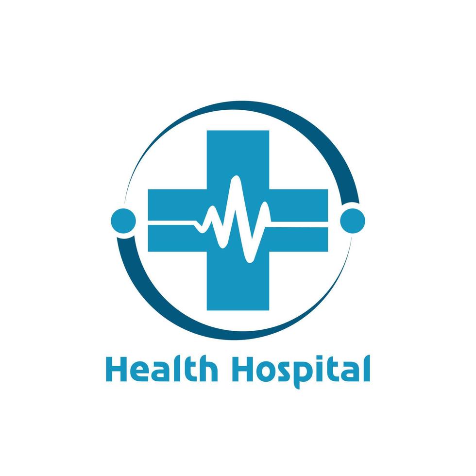 santé hôpital marque, symbole, conception, graphique, minimaliste.logo vecteur