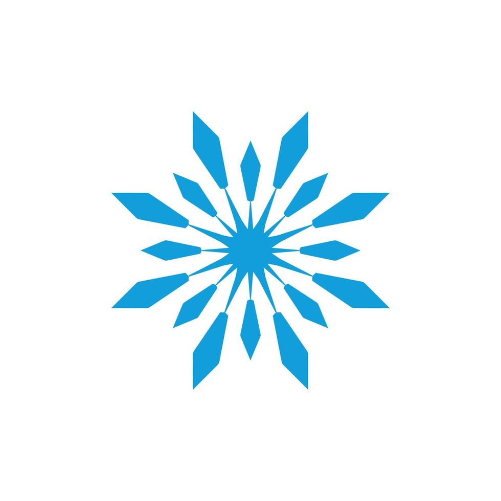 la glace cristaux logo, entraînant, inspirant la glace vecteur