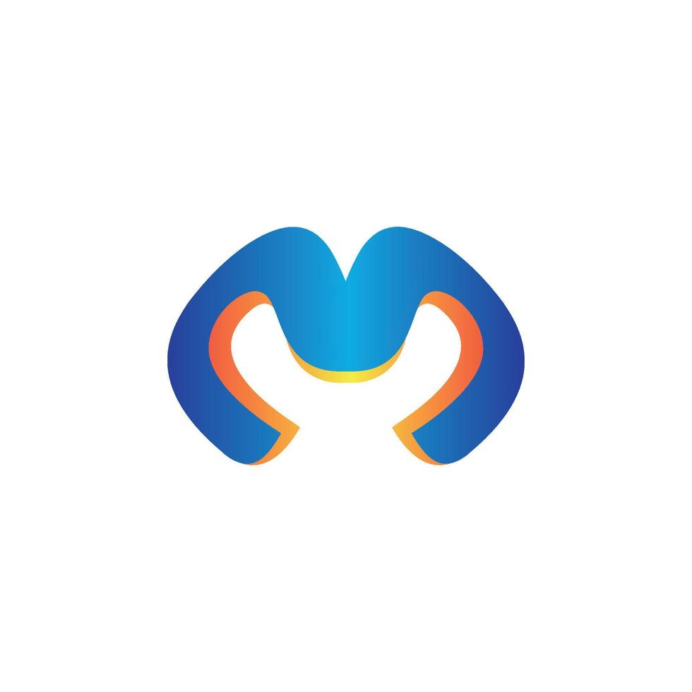 m La technologie logo marque, symbole, conception, graphique, minimaliste.logo vecteur