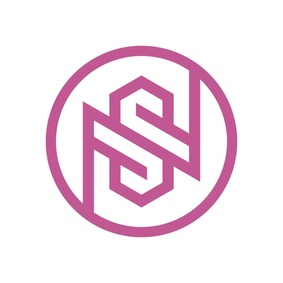 lettre sn ns logo modèle vecteur moderne entreprise, abstrait lettre logo