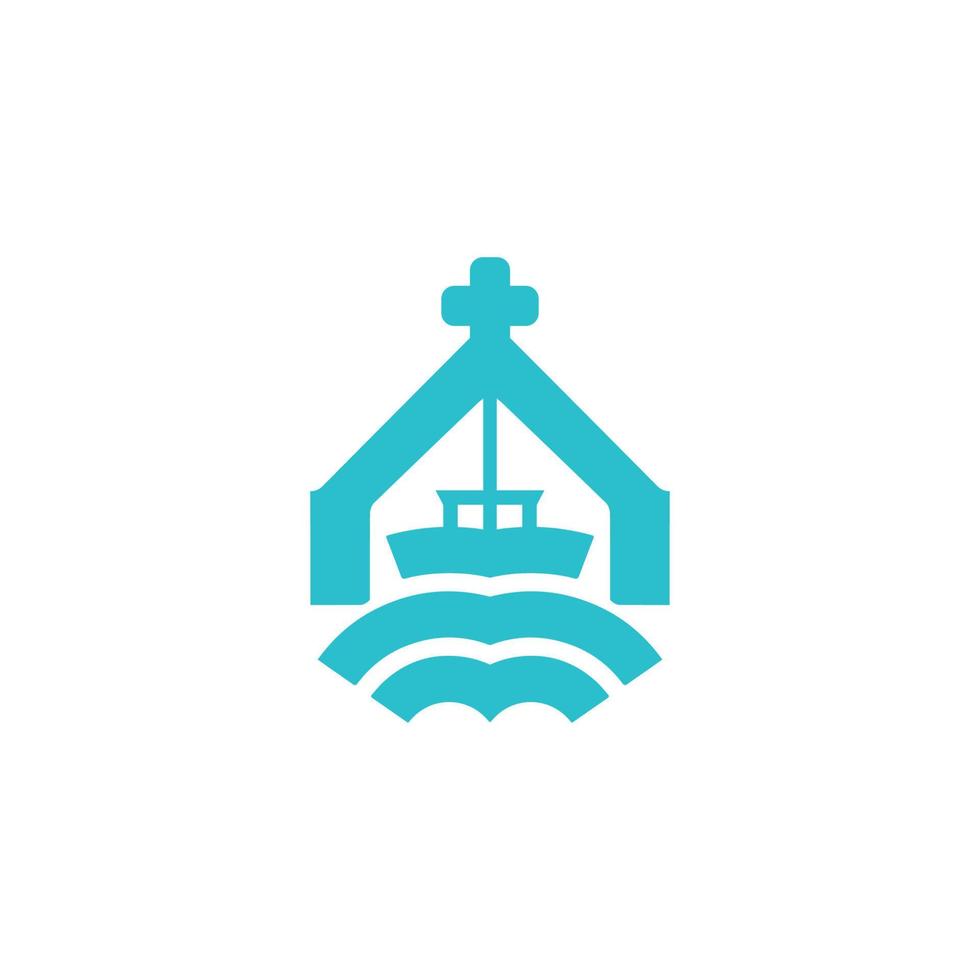 marin symbole navire logo symbole bleu des eaux icône conception, graphique, minimaliste.logo vecteur