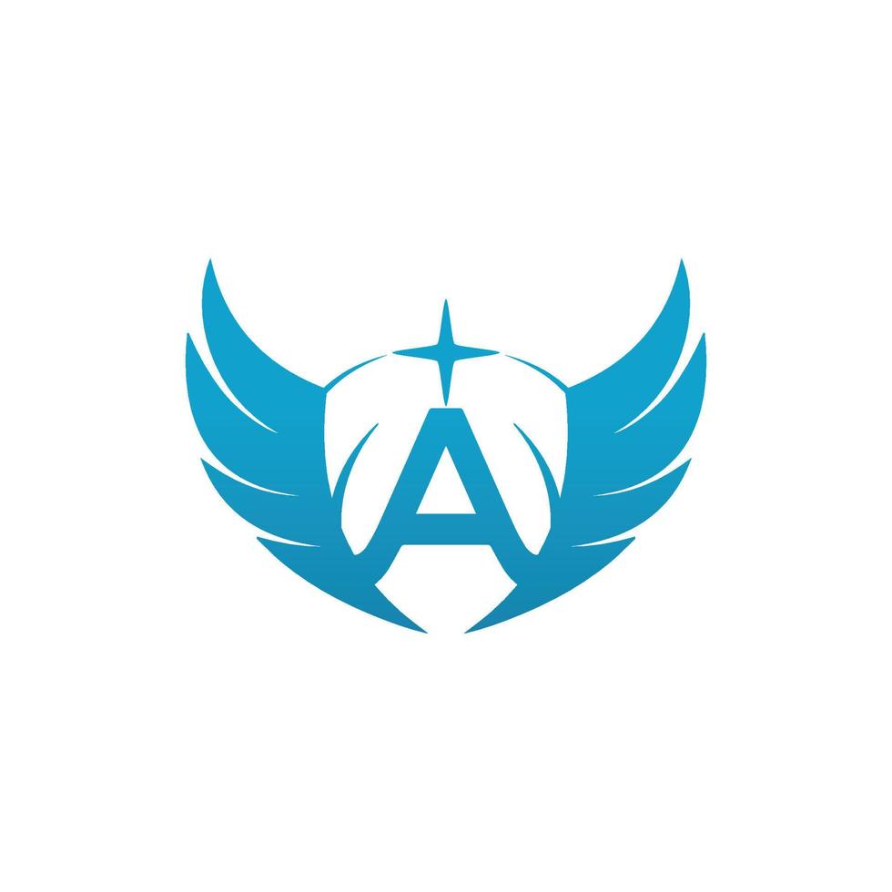 une logo ailé avion logo icône pour le pilote moderne entreprise, abstrait lettre logo vecteur