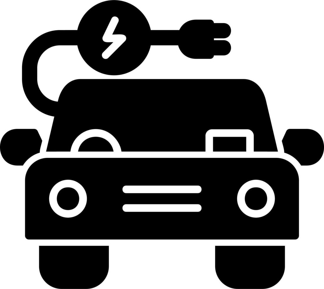 icône de vecteur de voiture électrique