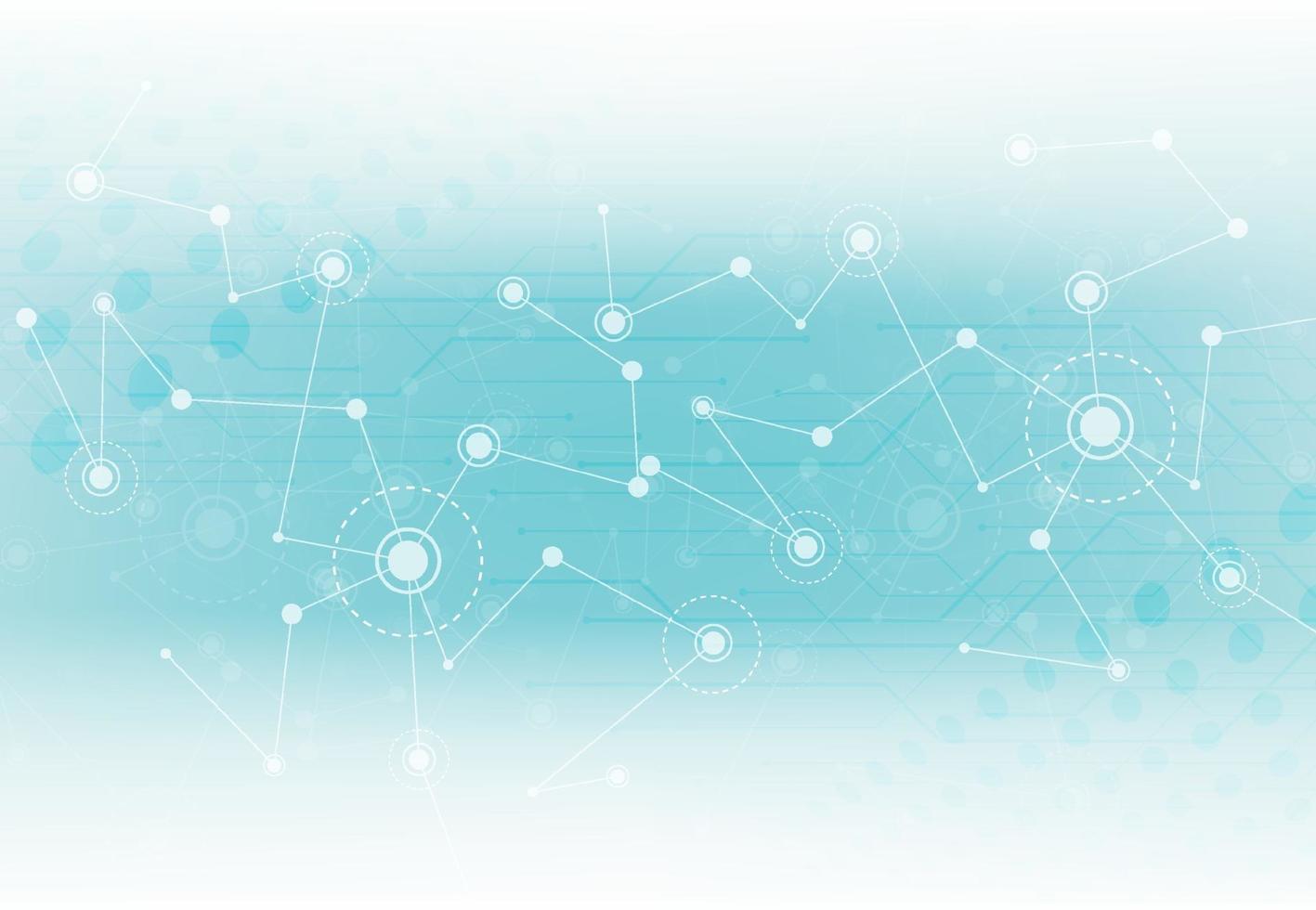 abstrait reliant les points et les lignes. fond de science de connexion. illustration vectorielle vecteur